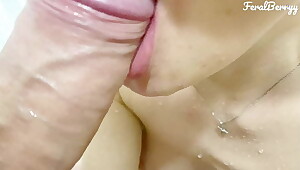 Mommy doesn't mind getting fucked. POV in hammer away shower. FeralBerryy