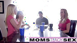 sTeachSex - Hot & Teen Friends Orgy Fuck With Neighbor